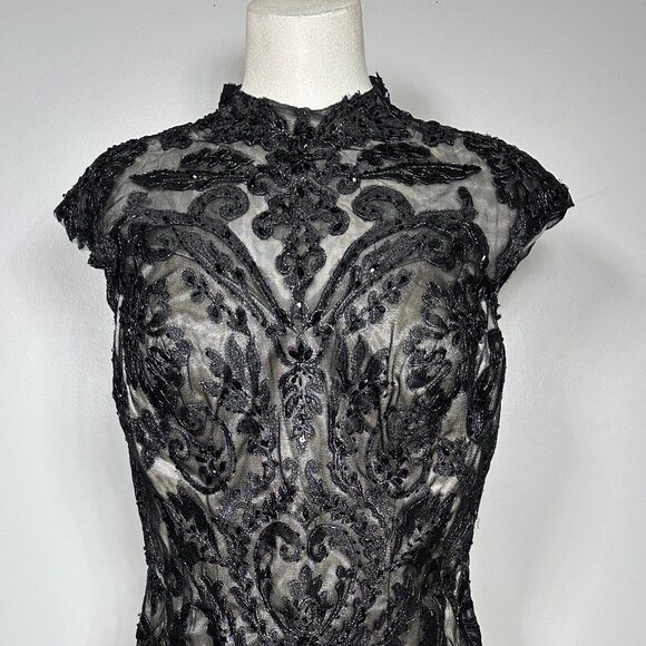 Social Occasions by Mon Cheri 214837, Black Nude (Size 14) - Picture 3 of 4